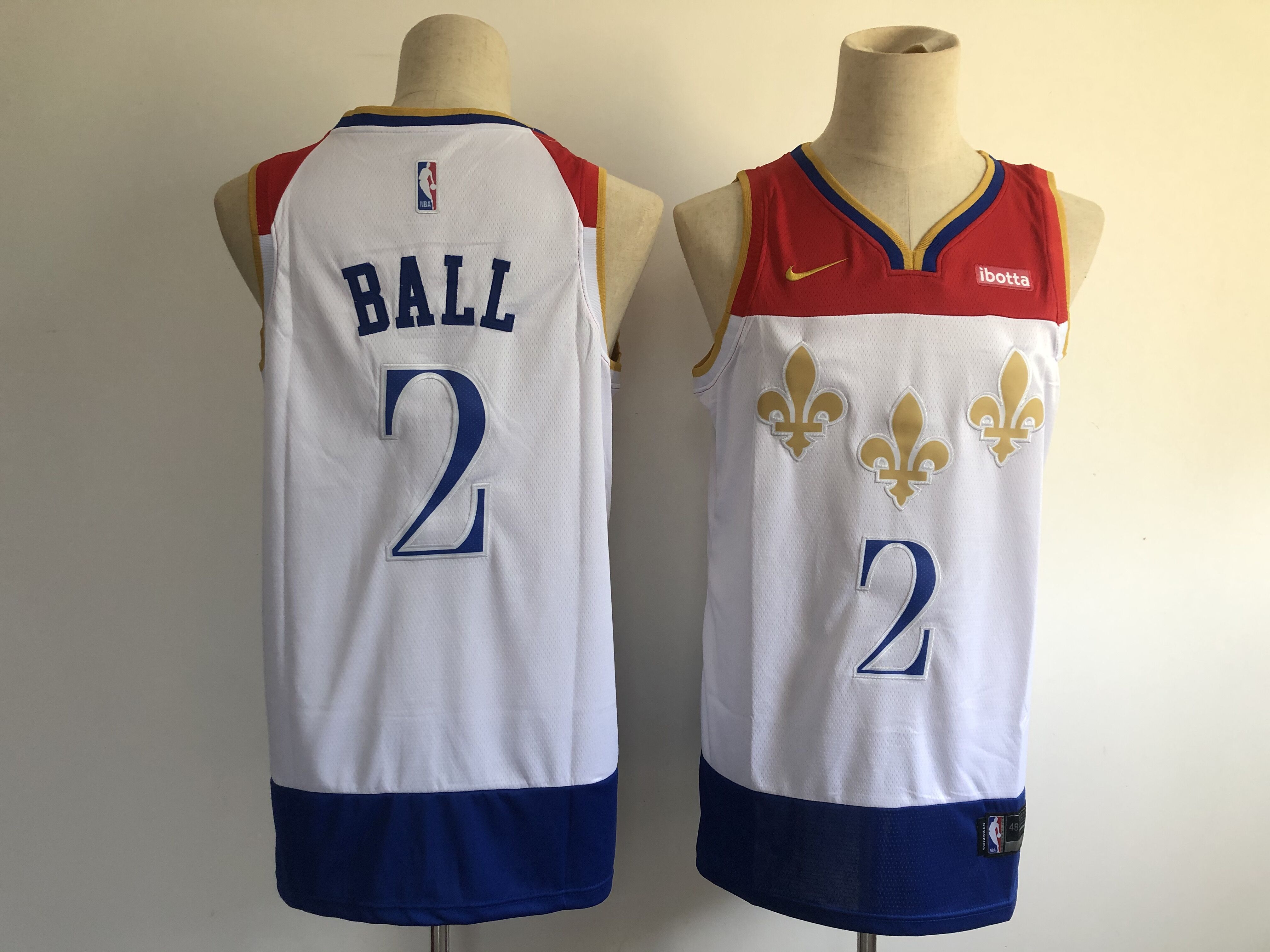 Men New Orleans Pelicans #2 Ball White 2021 Nike City Edition NBA Jersey
